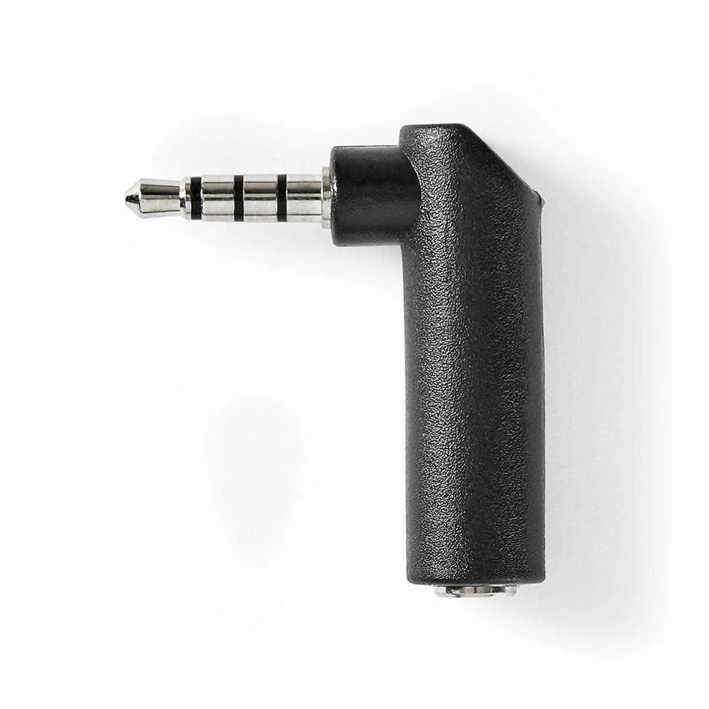 Conector Macho 3.5mm Para Femea 3.5mm 90&ordm;
