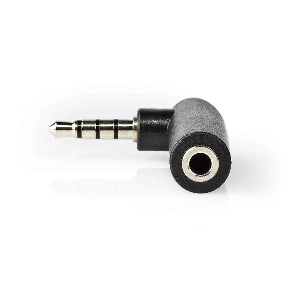 Conector Macho 3.5mm Para Femea 3.5mm 90&ordm;