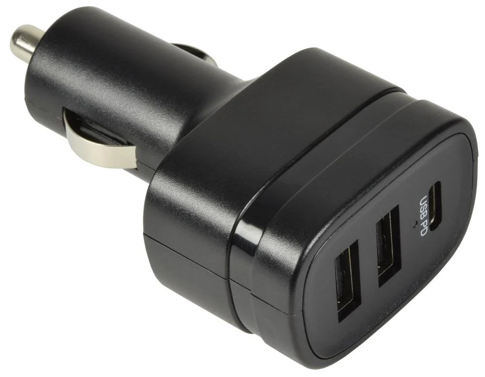 Cargador de Autom&oacute;viles 2 Usb Y Tipo C 40w Puertos