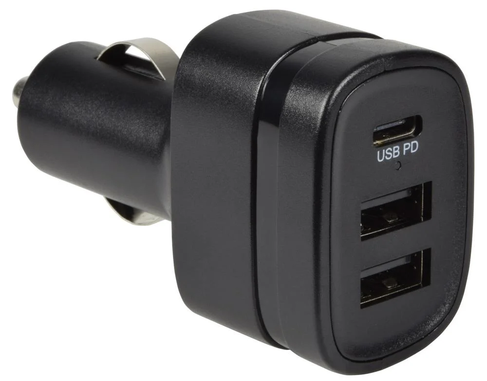 Cargador de Autom&oacute;viles 2 Usb Y Tipo C 40w Puertos