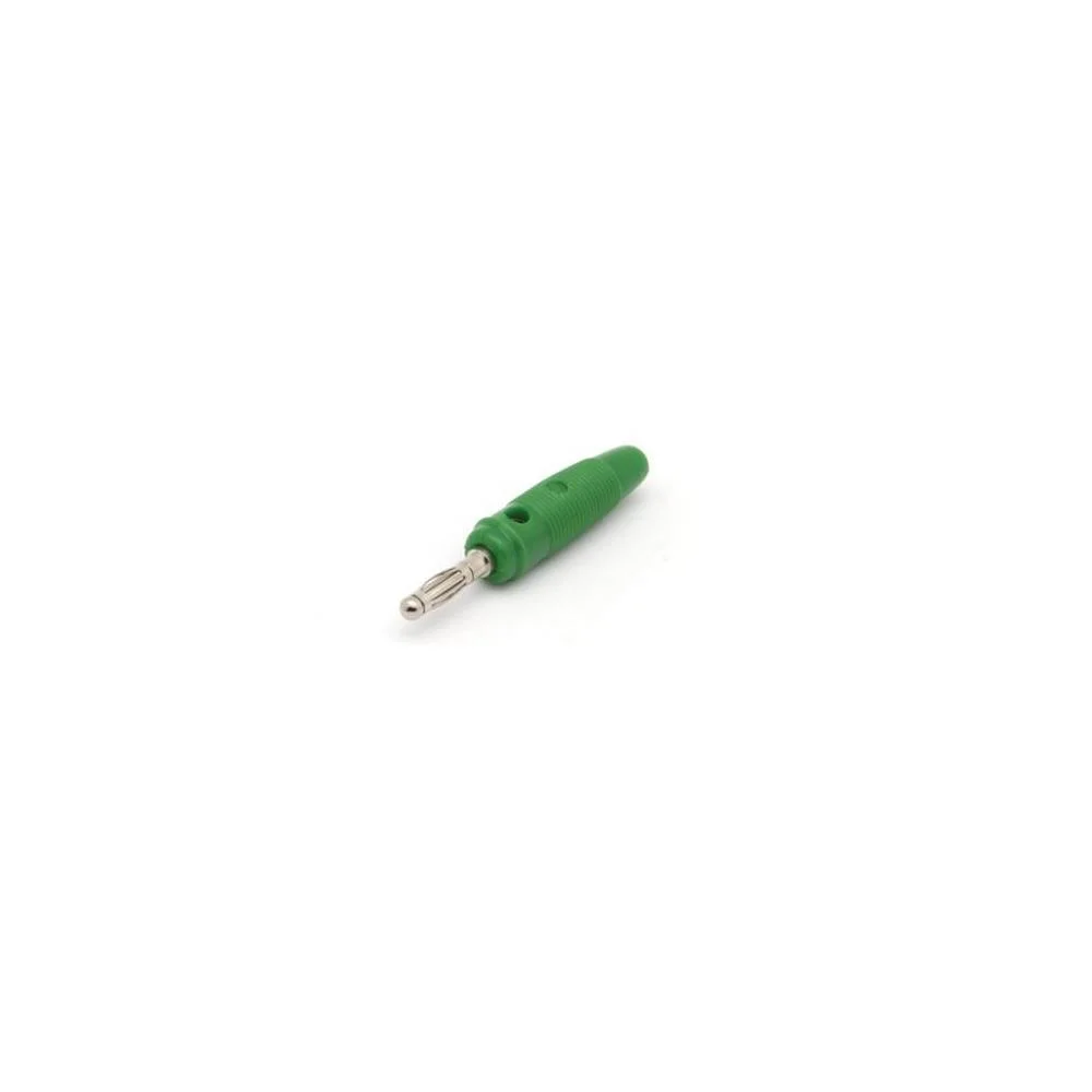 Ficha Banana Macho 4mm Iec1010 Acoplavel Verd.