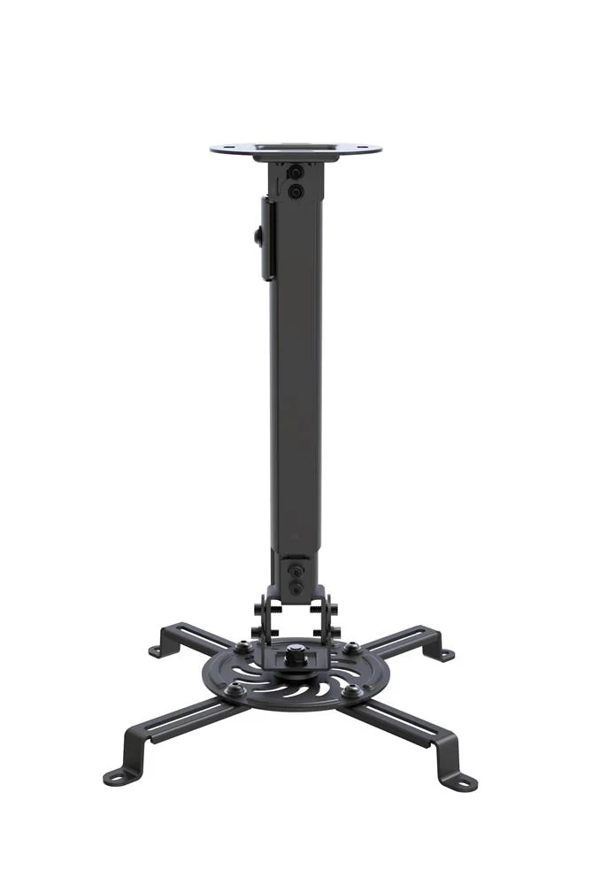 Suporte Orient&aacute;vel de Teto para Projetores. Peso M&aacute;x. Suportado 13,5 Kg. Preto.