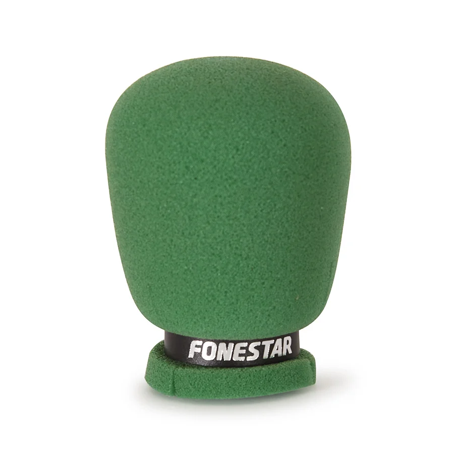 Esponja microfone anti-sopro verde