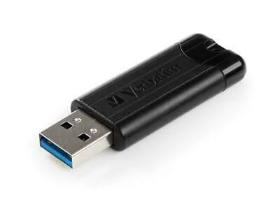Usb-Stick 128gb Verbatim 3.2 Pin Stripe Black Retail