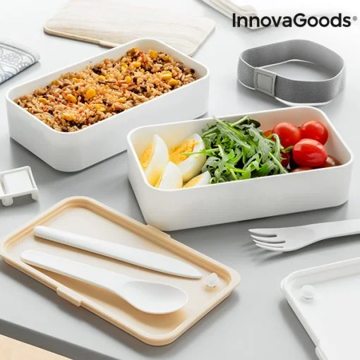 Lancheira Herm&eacute;tica Dupla Innovagoods Bentower