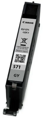 Canon Ink Cart. Cli-571gy F?r Pixma Mg5750/5751/5753/6850 6851/6852 Grey (0389c001)