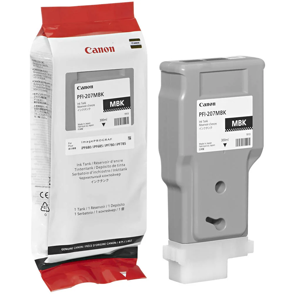 Canon Ink Cart. Pfi-207mbk F?r Ipf 680/685/780/785/ Matte Black (300ml)(8788b001)