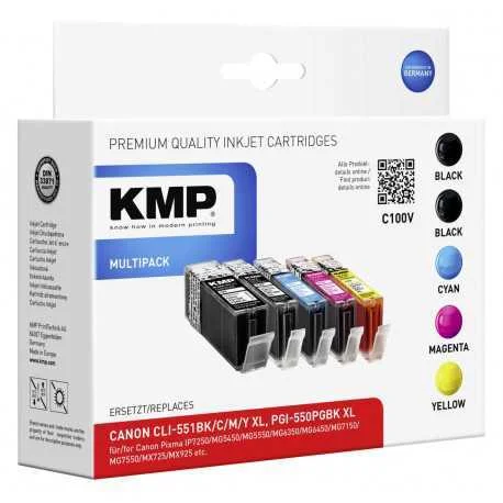 KMP C100V Multipack compat&iacute;vel com Canon PGI-550.