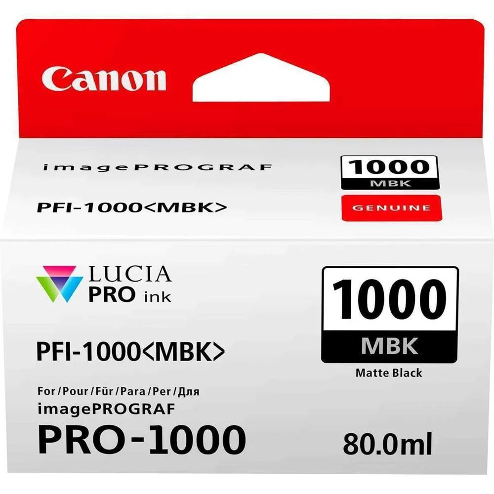 Canon Pfi-1000 Mbk - Matte Black - Original - Ink Tank