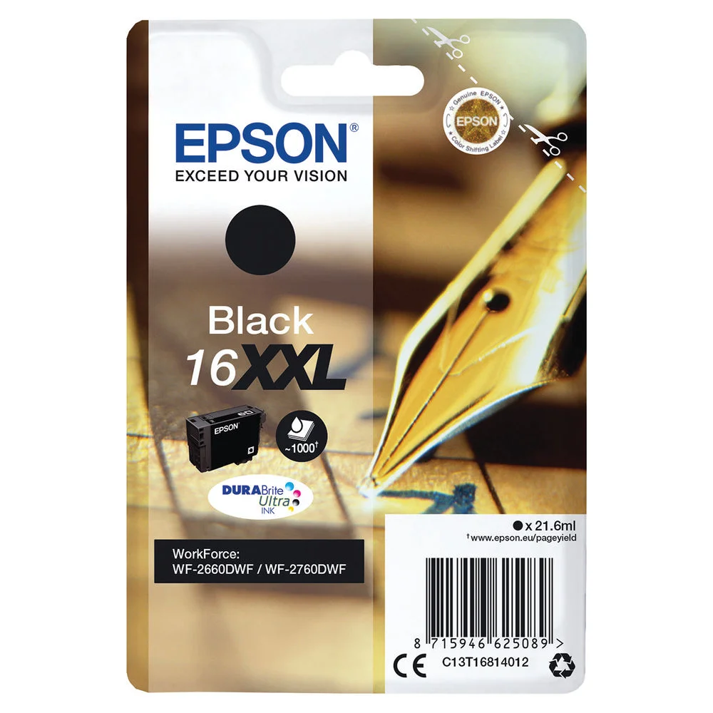 Epson T1681 (16xxl) Negro Cartucho de Tinta Origi.