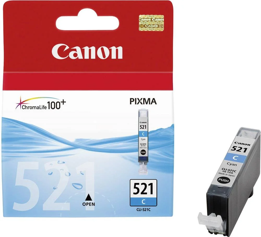 Cartucho de Tinta Original Canon Cli-521c/ Cian
