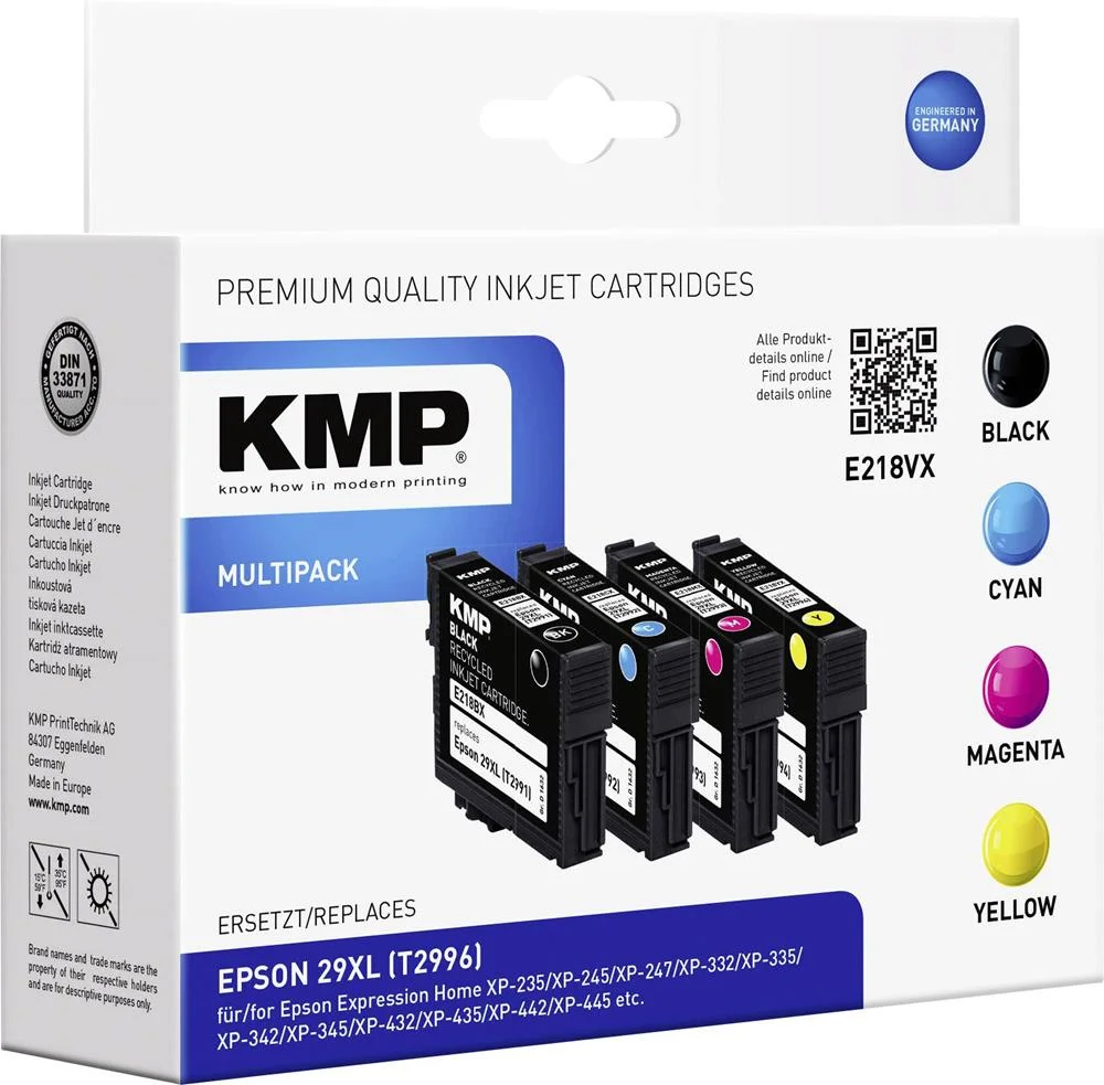 KMP E218VX Multipack BK / C / M / Y compat&iacute;vel com