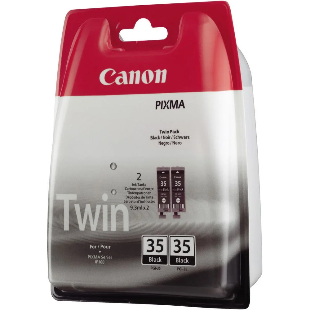 Paquete Doble Canon Pgi-35 Bk Preta