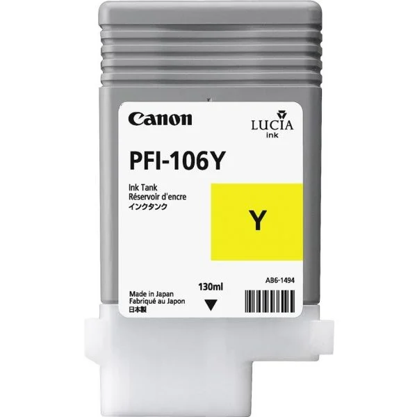Canon Pfi-106 Y Tinta Amarilla