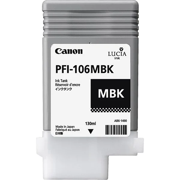 Canon PFI-106 MBK tinta escura preto fechar