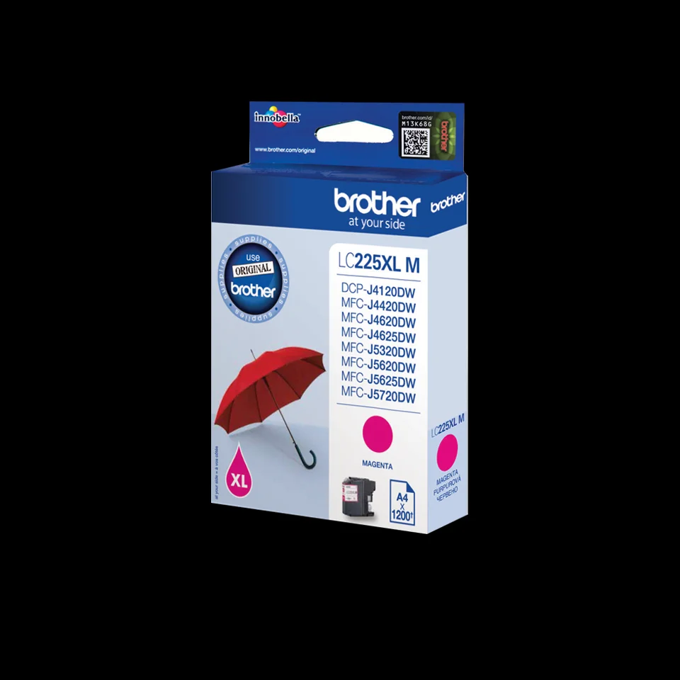 Brother Lc225xl Magenta Cartucho de Tinta Origina.