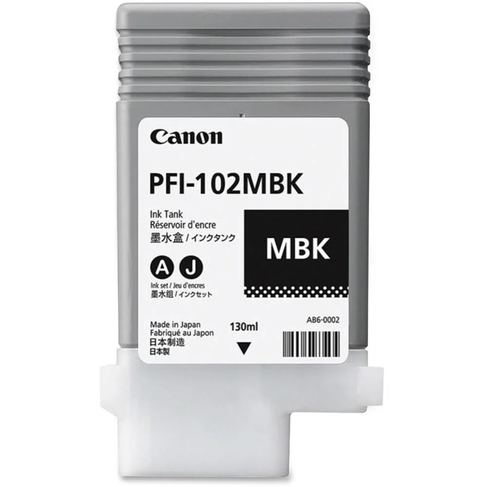 Canon Ink Cart. Pfi-102mbk F?r Ipf 500/600/610/650/655/700/ 710/720/750/755//Lp17/Lp24 Mattblack (08