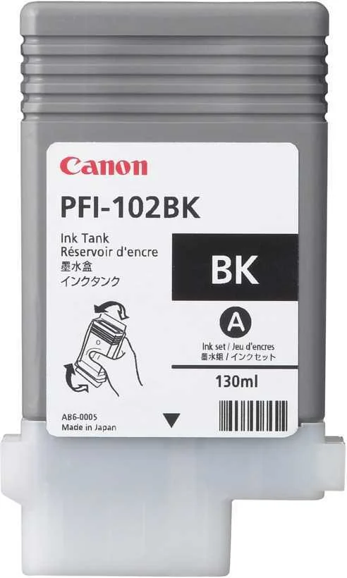 Canon Pfi-102 Bk Listo para Tinta