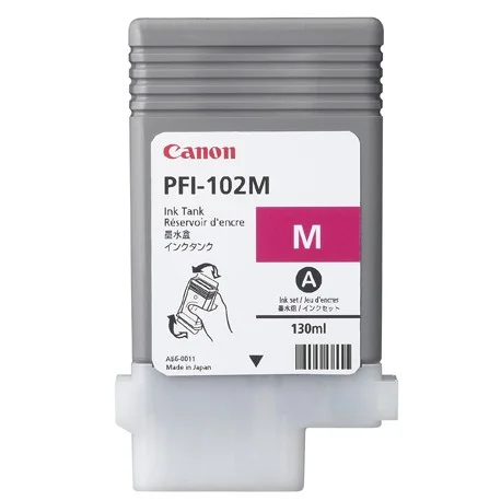 Canon Pfi102 Magenta Cartucho de Tinta Original -.