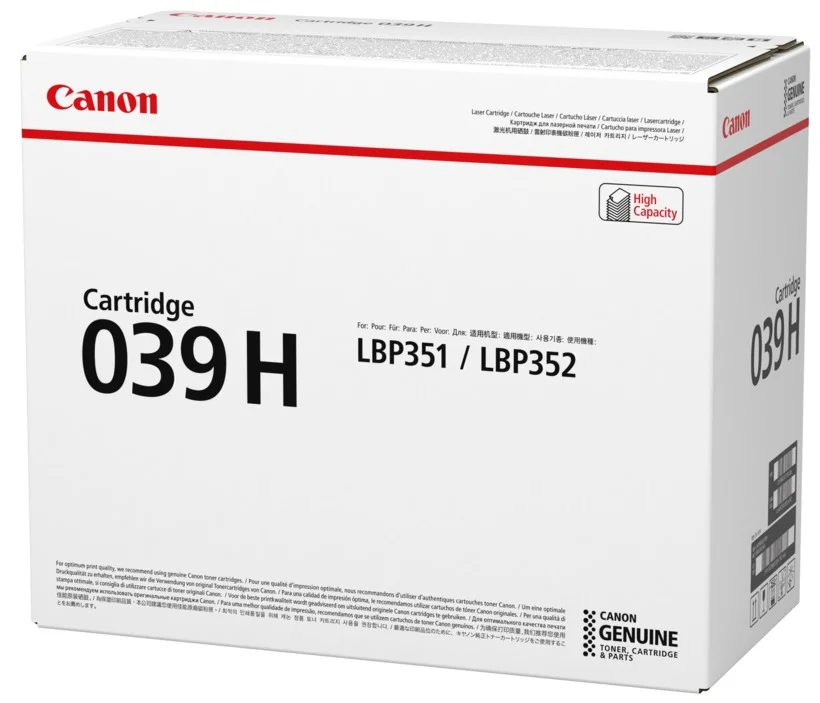Toner 039 Preto (25000 P&aacute;ginas) - Canon
