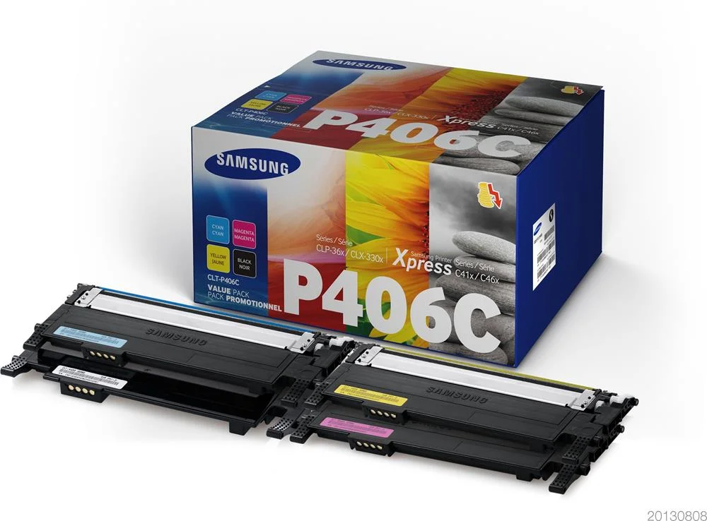 Samsung Rainbow Kit Clt-P406c F?r Clp-360/365/ Clx-3300/3305 (Bk/C/M/Y) (Clt-P406c/Els)(Su375a)
