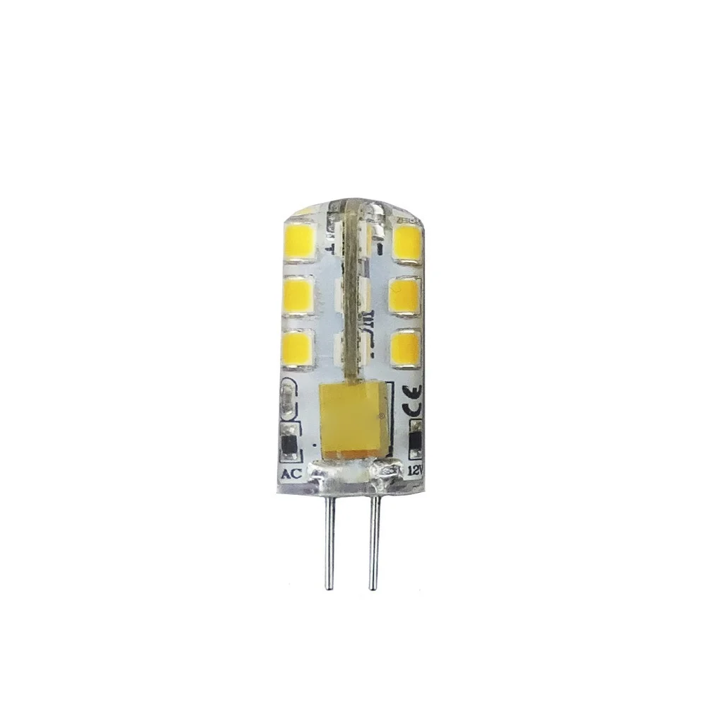 L&acirc;mpada de Silicone Bi-Pin LED G4 12v 2w 180lm 6400k Luz Fria &Oslash;1x3,7cm Edm