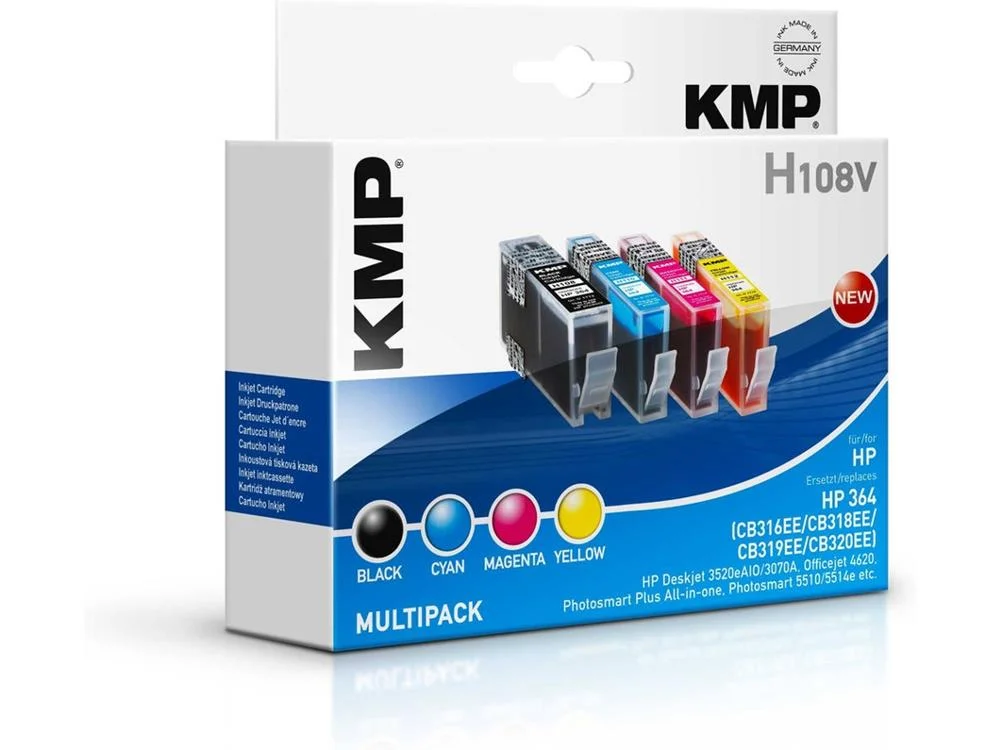 KMP H108V Multipack BK / C / M / Y compat&iacute;vel com