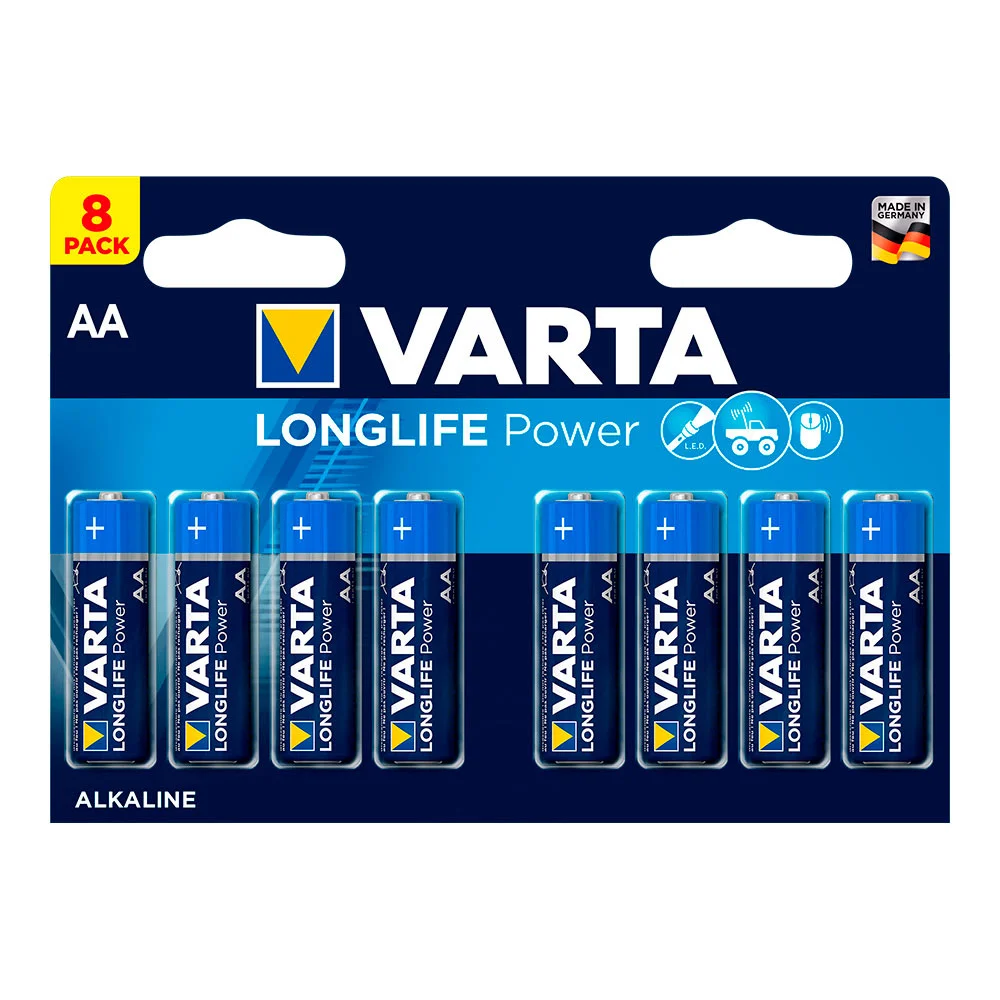 Pilha Varta Long Life Power Aa Lr06 Pack 8un