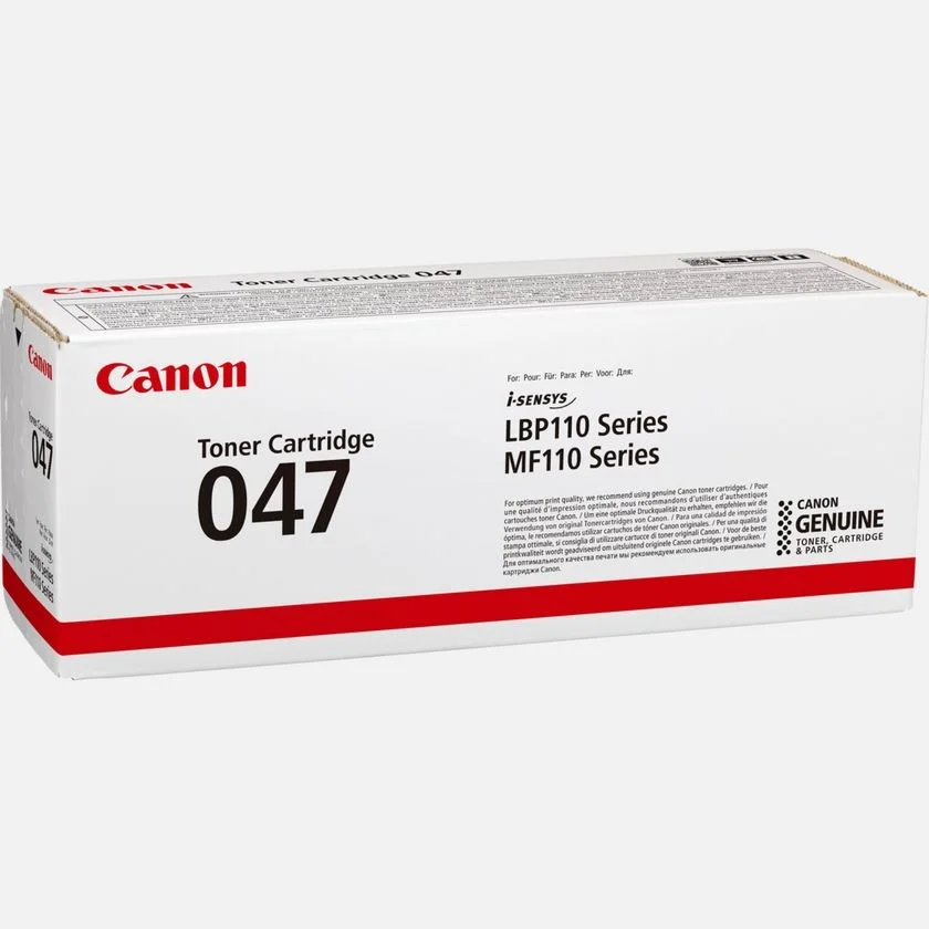 Canon Toner Cart. Crg 047 Bk F?r I-Sensys Lbp-112/Lbp-113w/ Mf112/Mf113w Black Standard Capacity (21