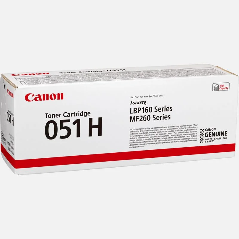 Canon Toner Cart. Crg 051h Bk F?r Imageclass Lbp162 Dw|Dwf/Mf264dw/Mf267dw /Mf269dw / Lbp-160/Lbp162