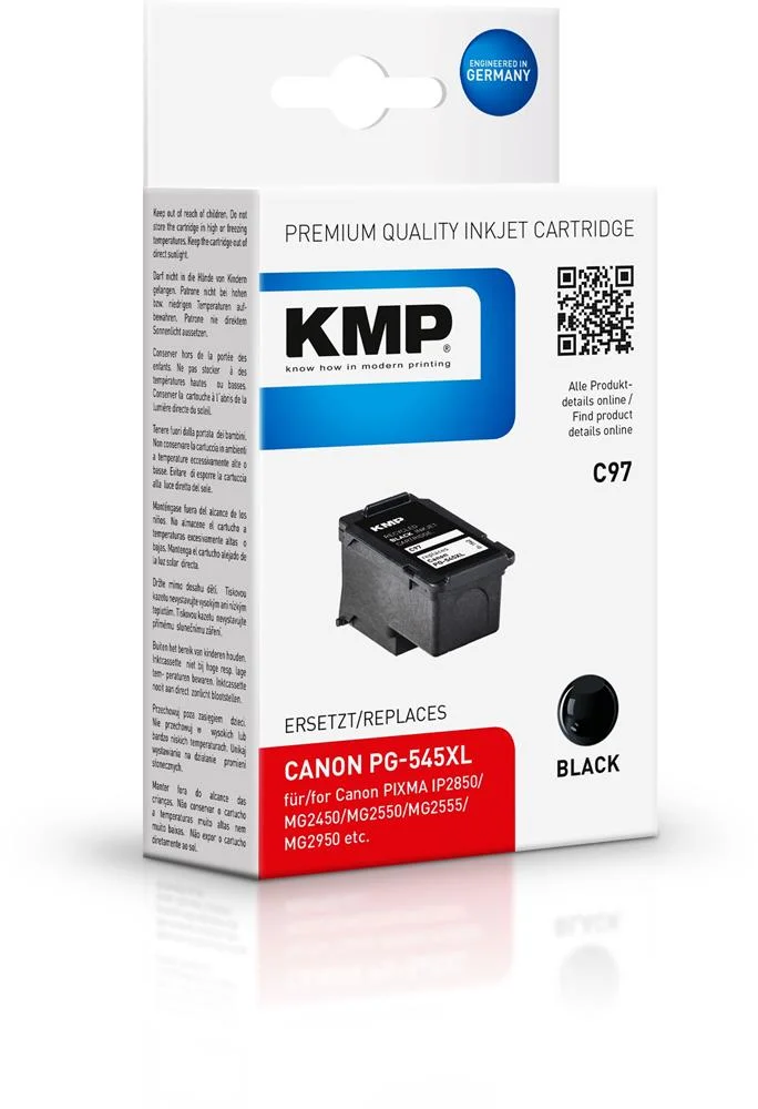 Cartucho de tinta KMP C97 preto compat&iacute;vel com Can