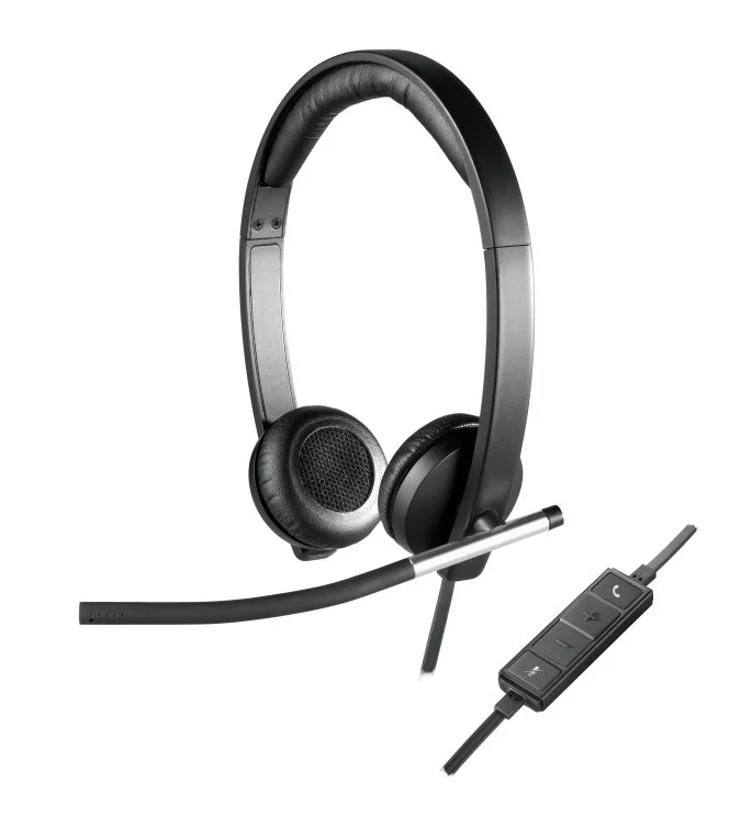 Auriculares Logitech H650e Negro Microfono Alambr.