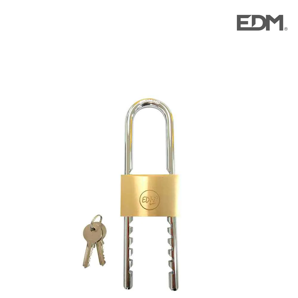 Cadeado em Latao com Arco Regul&aacute;vel 50mm Abertura.