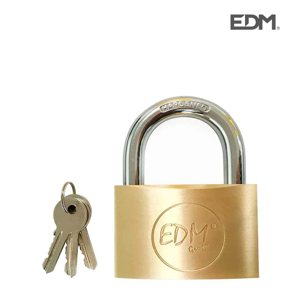 Cadeado em Latao Arco Normal 70x36mm em Blister Edm
