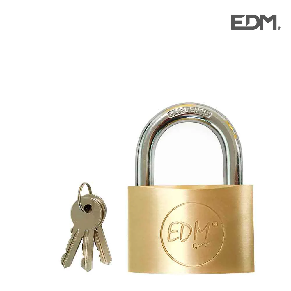 Cadeado em Latao Arco Normal 60x36mm em Blister Edm