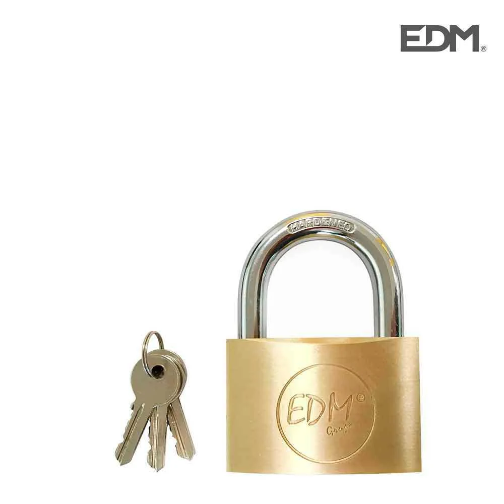 Cadeado em Latao Arco Normal 50x30mm em Blister