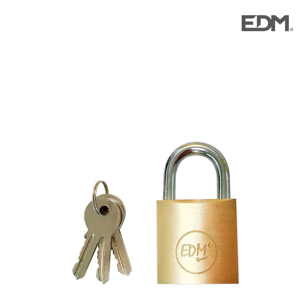 Cadeado em Latao Arco Normal 30x17mm em Blister