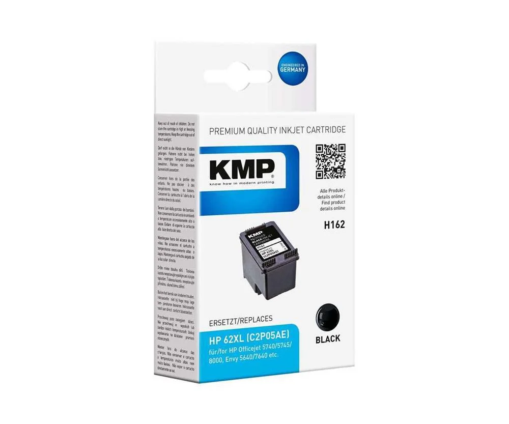 Cartucho de tinta KMP H162 preto compat&iacute;vel com HP