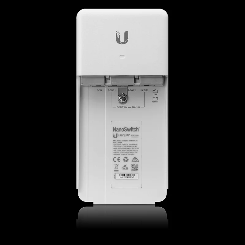 Ubiquiti Nanoswitch Gigabit Ethernet (10/100/1000) Power Over Ethernet (Poe) White