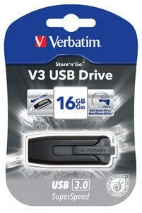 Usb-Stick  16gb Verbatim 3.2 Store'n Go V3 Black Retail