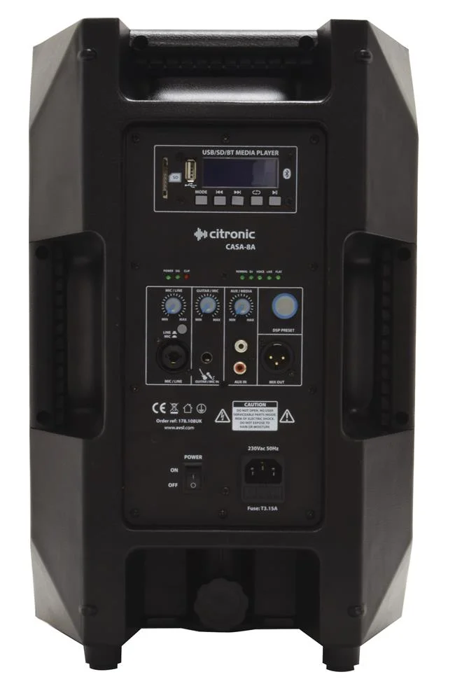 Cabina de Columna Activa 8' 200w Rms Usb/Sd/Bt