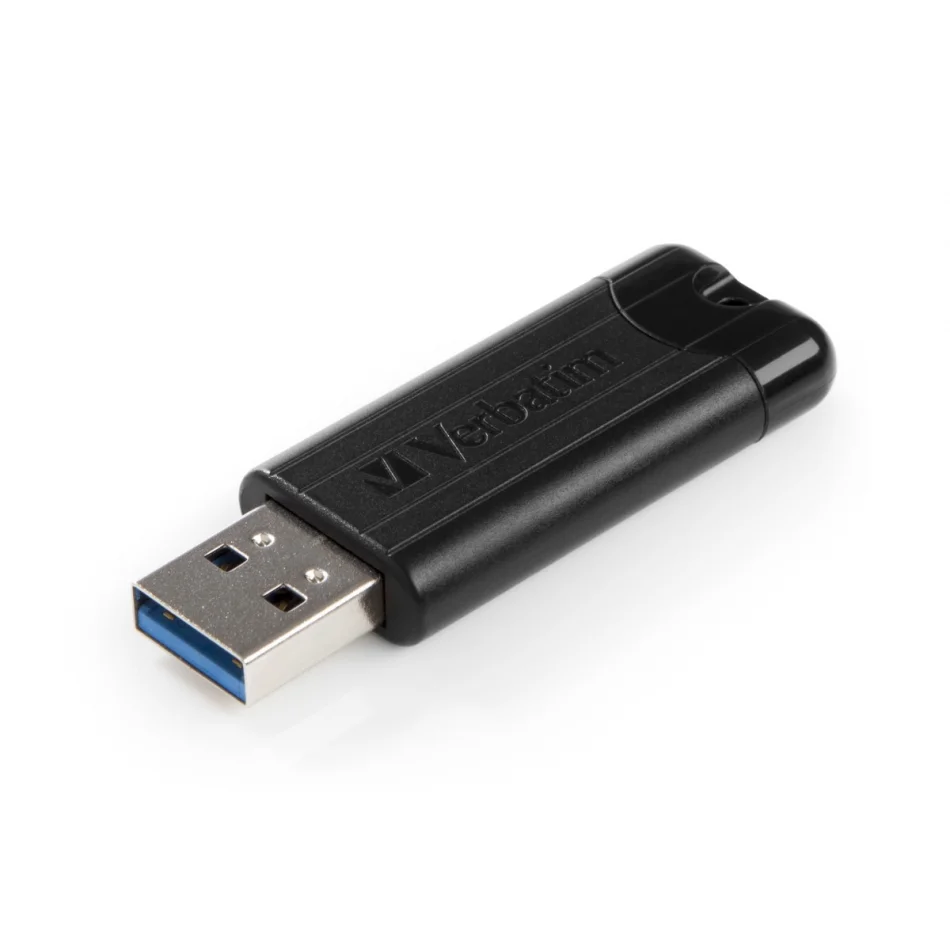 Pen Verbatim 64gb Pinstripe Usb 3.0 Black