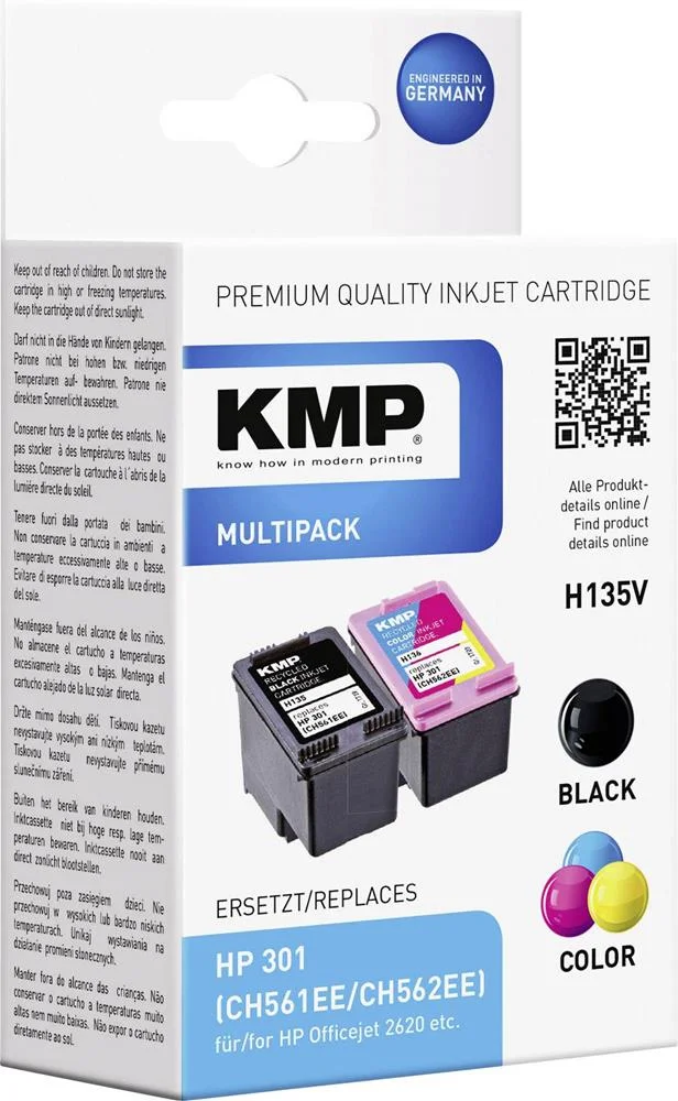 KMP H75 cartucho de tinta preta compat&iacute;vel com HP.