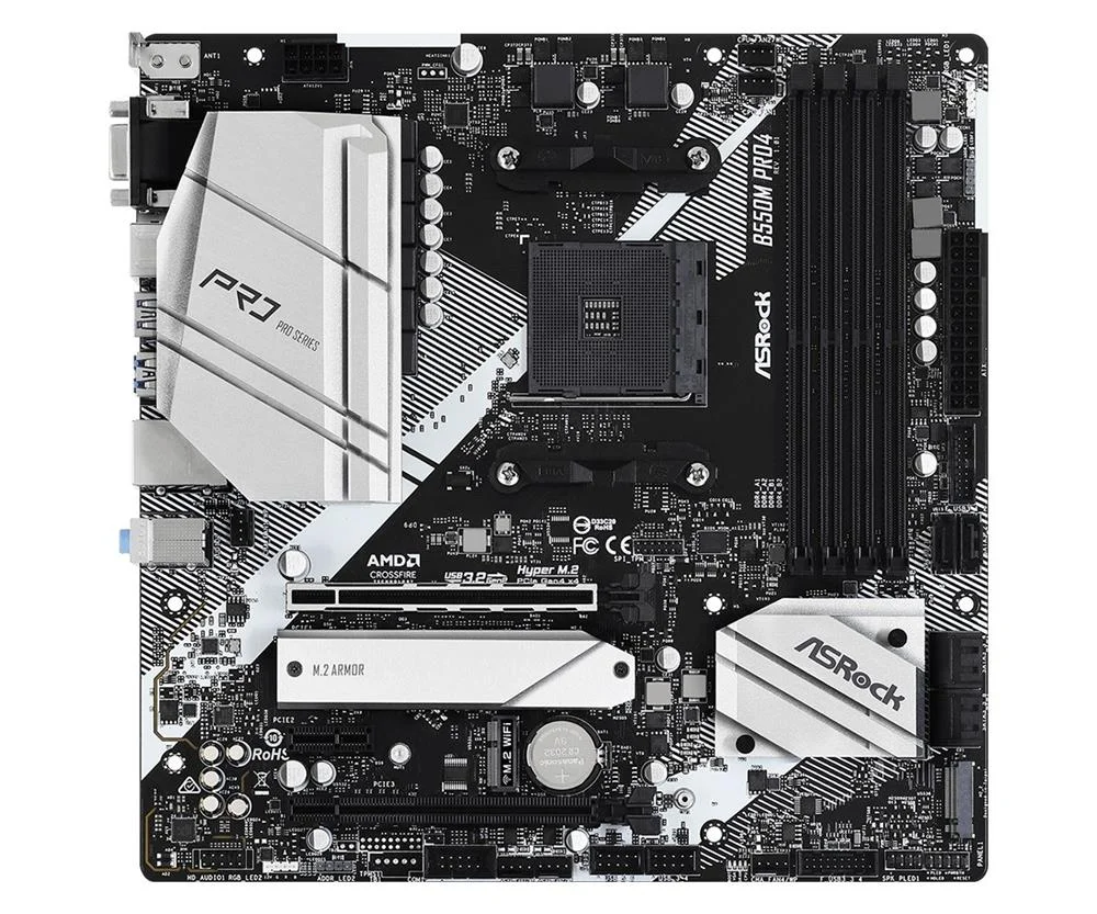 Asrock B550m Pro4 Socket Am4 Micro Atx Amd  B550