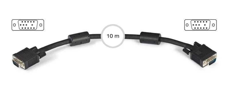 Cabo Vga Macho - Vga Macho 10m - Fonestar