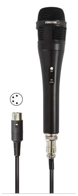 Microfone Din&acirc;mico de M&atilde;o Unidirecional. 50-15.000 Hz. Sensibilidade -56db (V/Pa) a 1khz