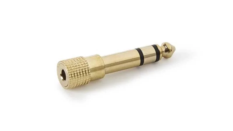 Conector Adaptador de Audio Est&eacute;reo de 3,5 Mm a 6.