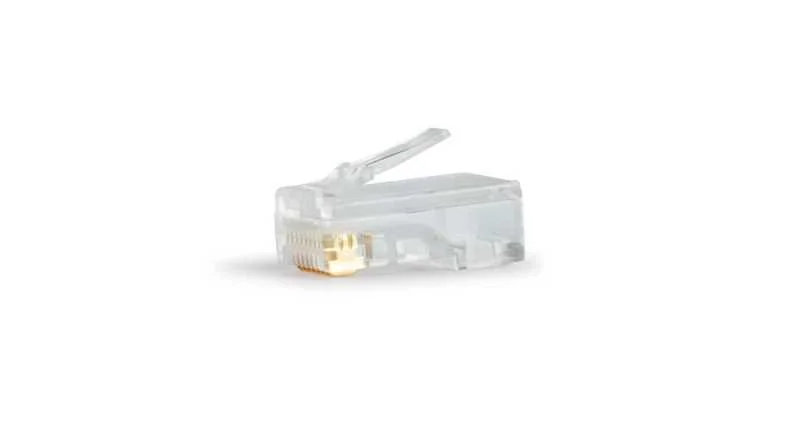 Conetor Modular 8p8c (Rj-45). 8 Contactos. Utp Cat 5e e 6. 100 U Granel.