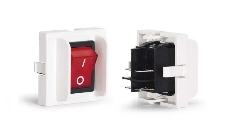 Interruptor com Indicador Luminoso. 230/115 V Ca 16 A. 45 X 45 X 39 Mm de Profundidade