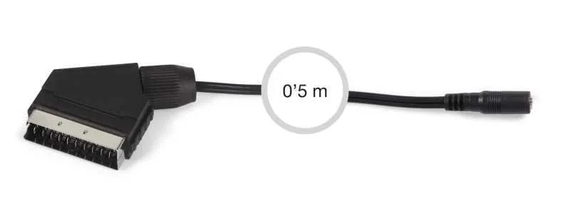 Cabo conversor de SCART para jack 3.5mm